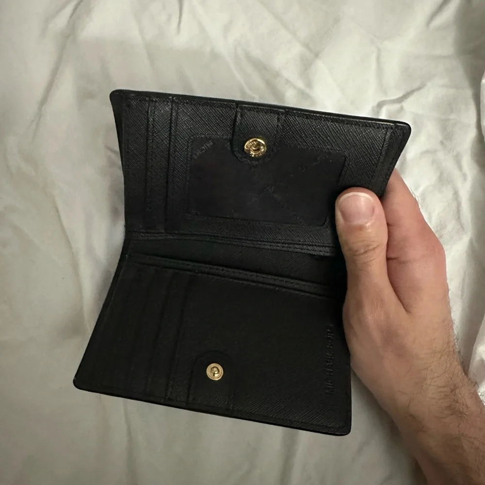 Michael Kors Black Saffiano Leather Wallet